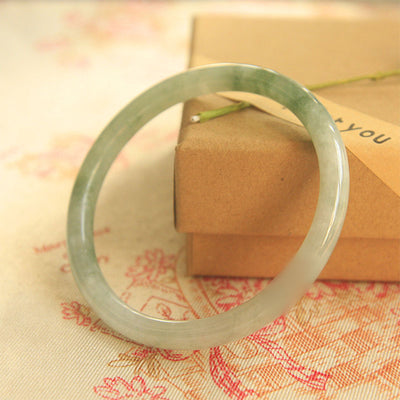 Buddha Stones Natural Jade Peace Healing Bangle Bracelet Bracelet BS 1