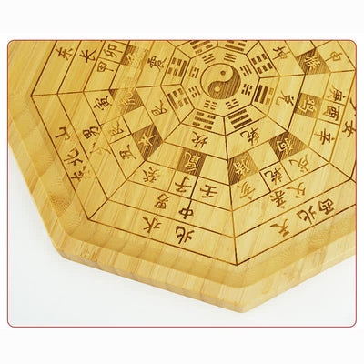 Buddha Stones Feng Shui Bamboo Bagua Map Harmony Energy Map Bagua Map BS 35