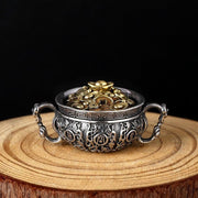 Foviel Treasure Bowl Copper Coin Ingots Wealth Necklace Pendant