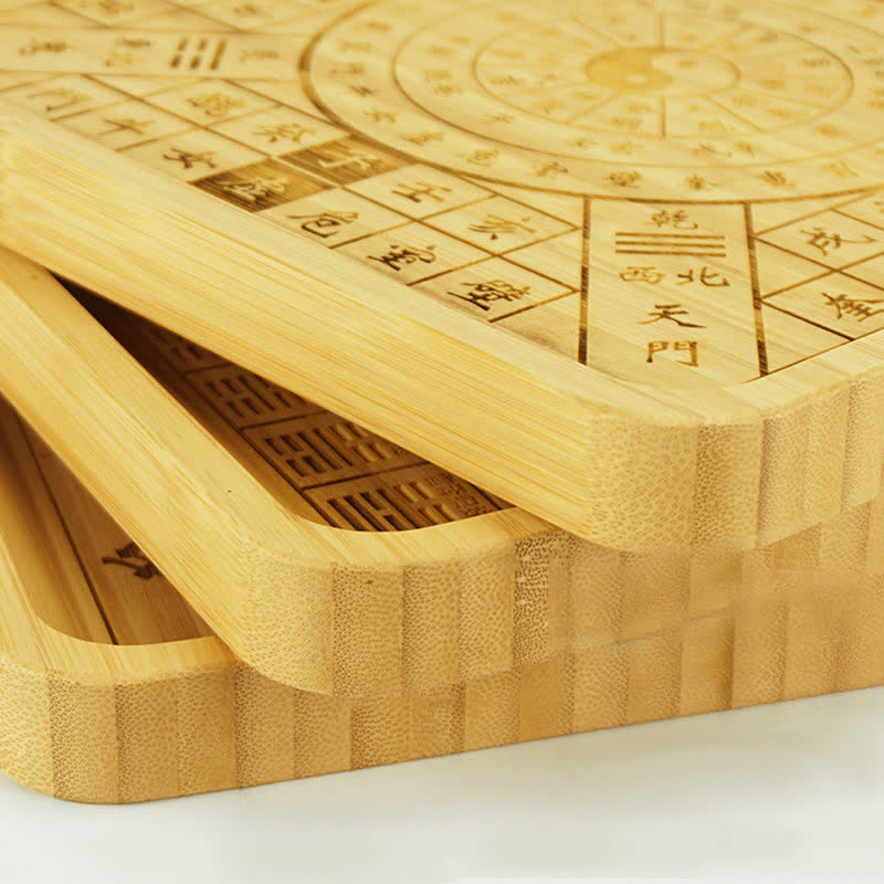Buddha Stones Feng Shui Bamboo Bagua Map Harmony Energy Map Bagua Map BS 41
