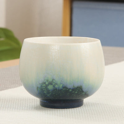 Buddha Stones Creative Green Ceramic Teacup Kung Fu Tea Cups Cup BS 8*6.2cm*160ml