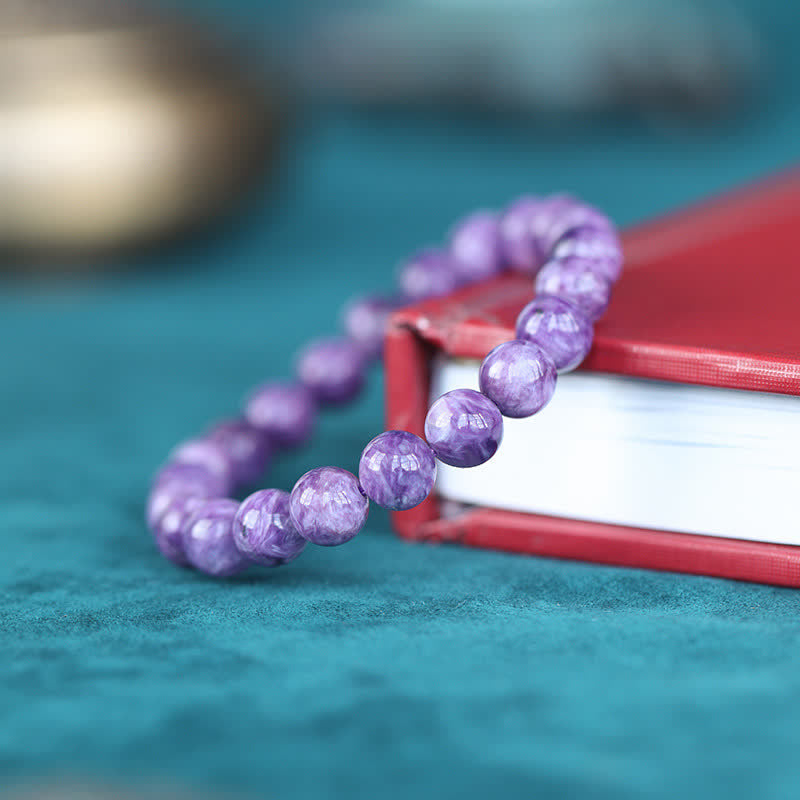 Buddha Stones Amethyst Crystal Positive Transformation Bracelet Bracelet BS 4
