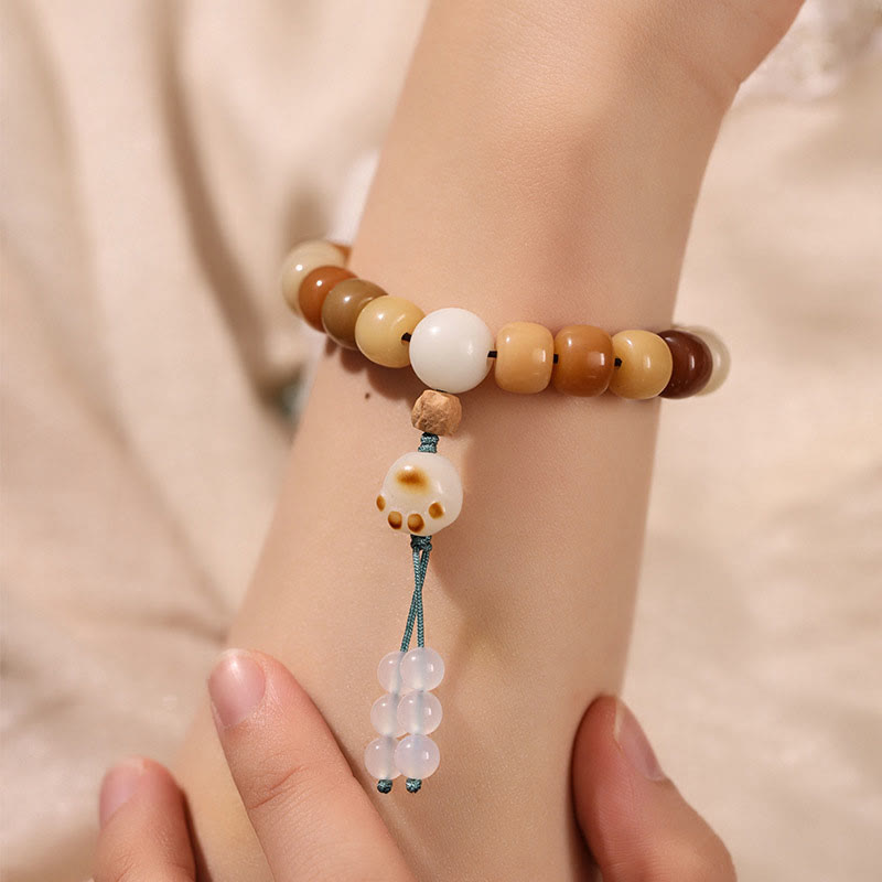 Buddha Stones Natural Bodhi Seed The Lord of the Corpse Forest Om Mani Padme Hum Wisdom Bracelet Bracelet BS 19