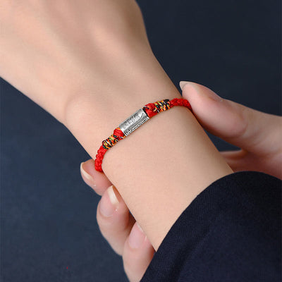 Foviel Handcrafted 925 Sterling Silver Everything Goes Well Design Protection Strength Bracelet Anklet