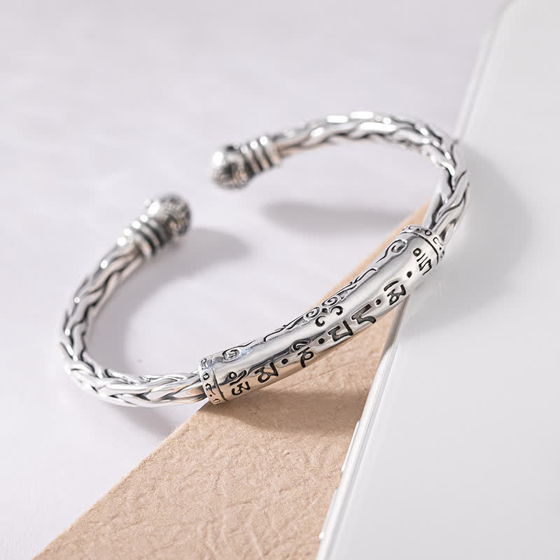 Buddha Stones Viking Style Twisted Braided Pattern Copper Balance Bracelet Bangle - image 14