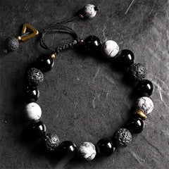FREE Today: Transmute Negative Energy Black Obsidian Lava Rock Stone Yin Yang Strength Bracelet FREE FREE Black Obsidian&Lava Rock
