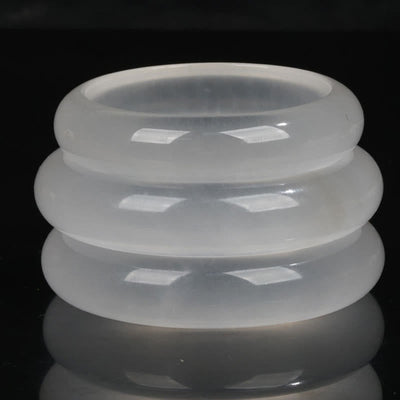 Buddha Stones Natural Translucent Golden Silk Jade Wealth Luck Bracelet Bangle Bracelet Bangle BS 2