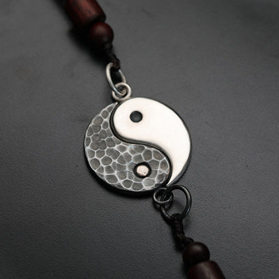 Buddha Stones 990 Sterling Silver Yin Yang Balance Harmony Necklace Pendant (Extra 30% Off | USE CODE: FS30) - image 1