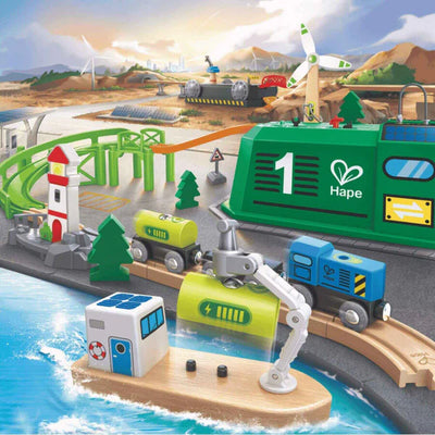 Train en bois Fidtoy Eco Energy pour enfants