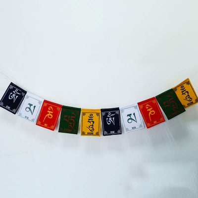 Buddha Stones Tibetan Blessing Windhorse Om Mani Padme Hum Outdoor Car Prayer Flag Decoration Decorations buddhastoneshop 5