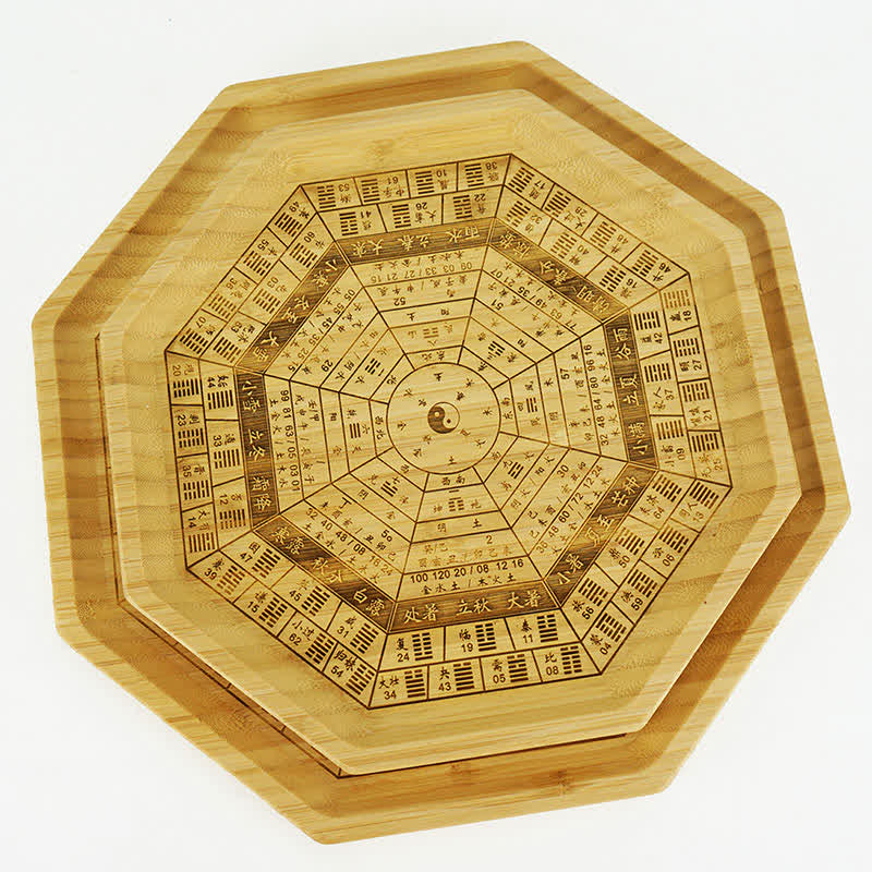 Buddha Stones Feng Shui Bamboo Bagua Map Harmony Energy Map Bagua Map BS 27