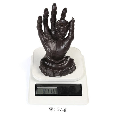 Buddha Stones Halloween Ghost Hand Skull Head Ceramic Peace Healing Incense Burner Decoration Incense Burner BS 4