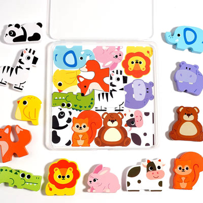 Wooden Box Puzzle | Matching and Stacking Puzzle for Toddlers