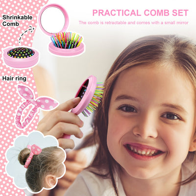 Fidtoy Kit de Maquillaje de Sirena para Niñas con Bolso y Set de Belleza