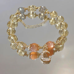 Buddha Stones Blessed Moon Citrine Abundant Energy Bracelet Bracelet BS Citrine