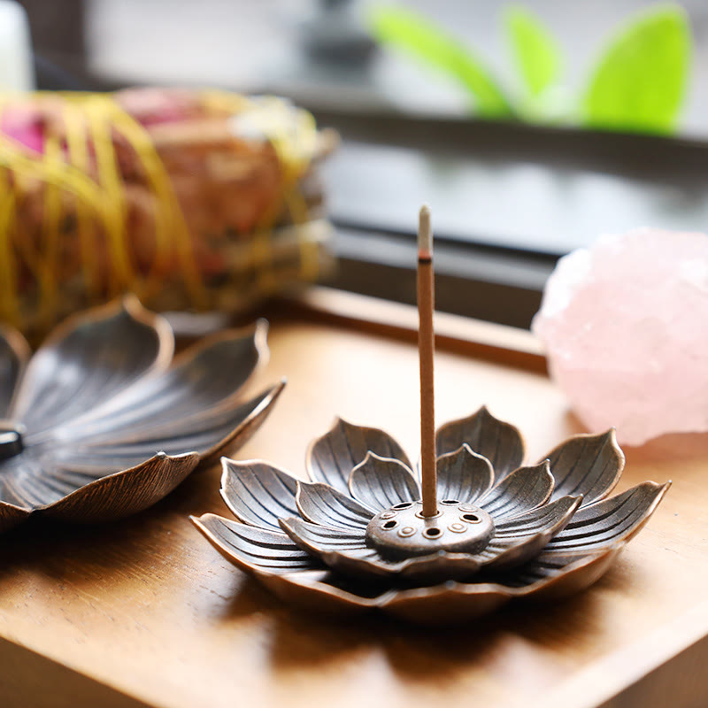 Buddha Stones Creative Six-hole Lotus Incense Burner Incense Burner BS 5