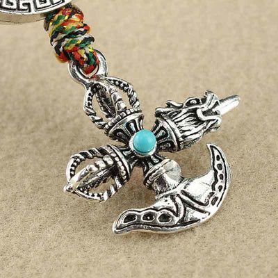 Buddha Stones Tibet Vajra Spiritual Power Car Hanging Decoration Car Hanging Decoration BS 9