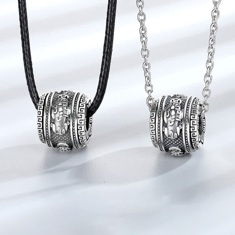 Buddha Stones PiXiu Luck Wealth Rotatable Necklace Pendant Necklaces & Pendants BS main
