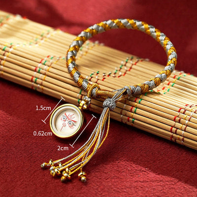 Buddha Stones Handmade Tibetan Five God Of Wealth Dragon Scale Rope Luck Braid Bracelet Bracelet BS 9
