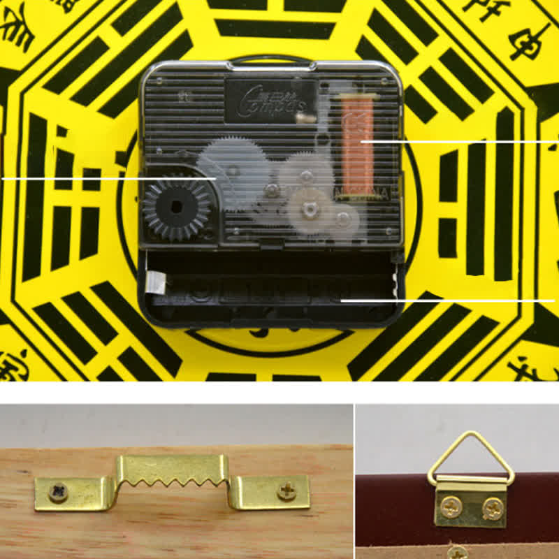 Buddha Stones Feng Shui Bagua Map Balance Energy Map Wall Clock Bagua Map BS 24