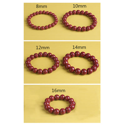 Buddha Stones Natural Double PiXiu Cinnabar Om Mani Padme Hum Wealth Luck Bead Bracelet Bracelet BS 22