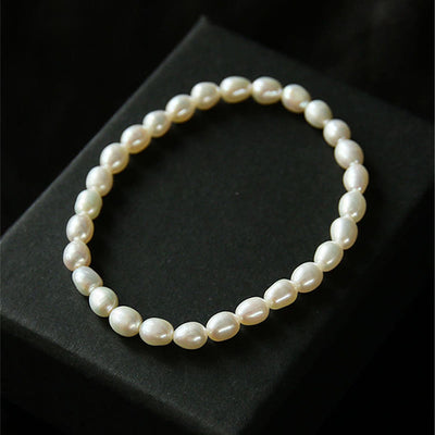 Buddha Stones Natural Pearl Healing Beaded Bracelet Bracelet BS 1