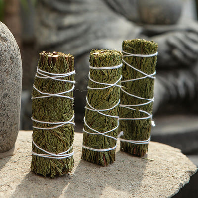 Buddha Stones Cedar Smudge Stick for Home Cleansing Incense Meditation and Rituals Cedar Sticks Incense Wands Incense BS 8