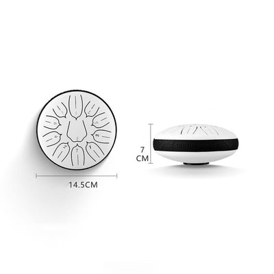 Buddha Stones Steel Tongue Drum Sound Healing Meditation Yoga Lotus Drum Kit 11 Note 6 Inch Tongue Drum BS 9