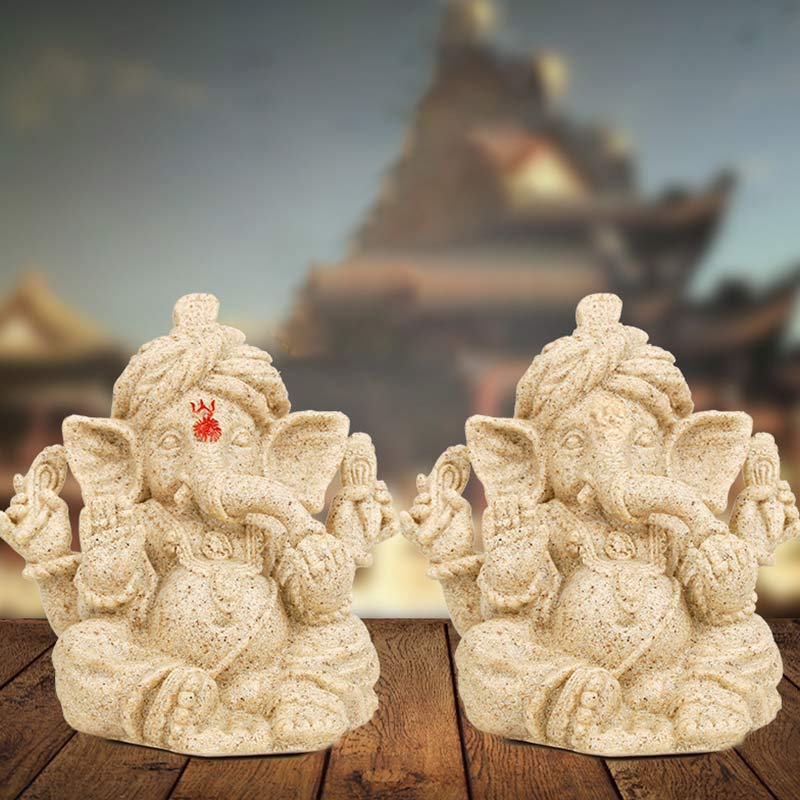 Buddha Stones Ganesh Ganpati Elephant Statue Transformation Home Decoration Decorations BS 1