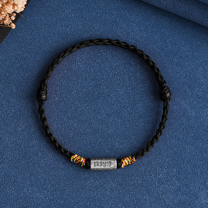 Foviel Handcrafted 925 Sterling Silver Everything Goes Well Design Protection Strength Bracelet Anklet