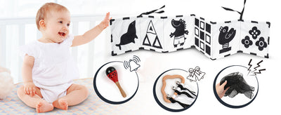 Black & White Sensory Toys for Newborns 0-6M - Early Development Set