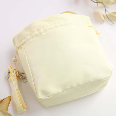 Buddha Stones Embroidered Osmanthus Peony Grape Cat Cotton Linen Tote Crossbody Bag Shoulder Bag Handbag Crossbody Bag BS 3