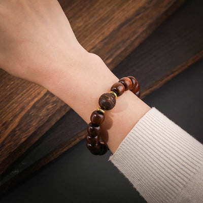 Buddha Stones Natural Rosewood Compassion Bracelet Bracelet BS 3