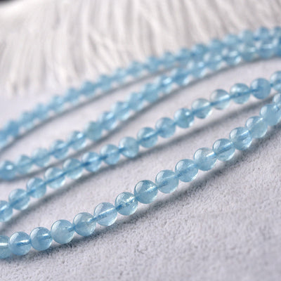 Buddha Stones Natural Aquamarine Peace Healing Bracelet Bracelet BS 6