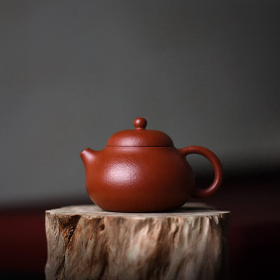Buddha Stones Yixing All Handmade Wen Dan Brown Purple Clay Kung Fu Teapot Teapot BS Large 14cm*5.3cm*210ml