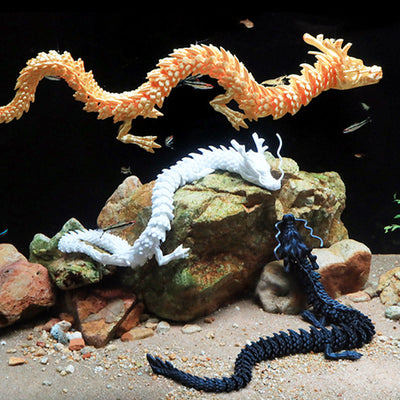 Buddha Stones Feng Shui Dragon Luminous 3D Printed Dragon Luck Success Home Decoration Decorations BS 2