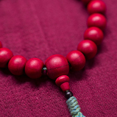 Buddha Stones Abelia Biflora Wood Warding Off Evil Spirits Wrist Mala Wrist Mala BS 3