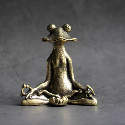 Buddha Stones Mini Small Frog Turtle Koi Fish Snail Crab Copper Wealth Home Decoration Decorations BS 4