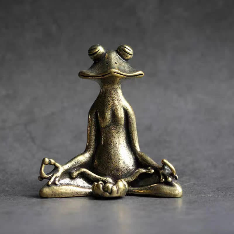 Buddha Stones Mini Small Frog Turtle Koi Fish Snail Crab Copper Wealth Home Decoration Decorations BS 4