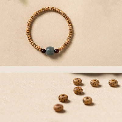 Foviel Bodhi Samen kleine Blatt rote Sandelholz Weisheit Armband