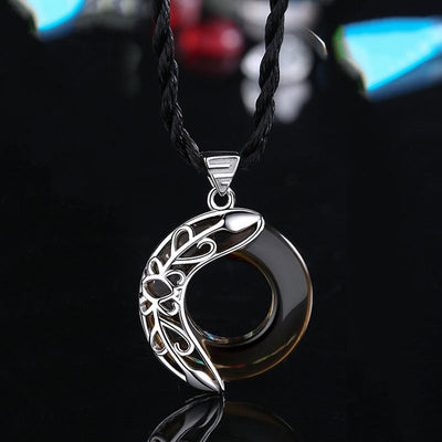 Buddha Stones Love Wings Copper Luck Healing Necklace Pendant Necklaces & Pendants BS Black&Rope