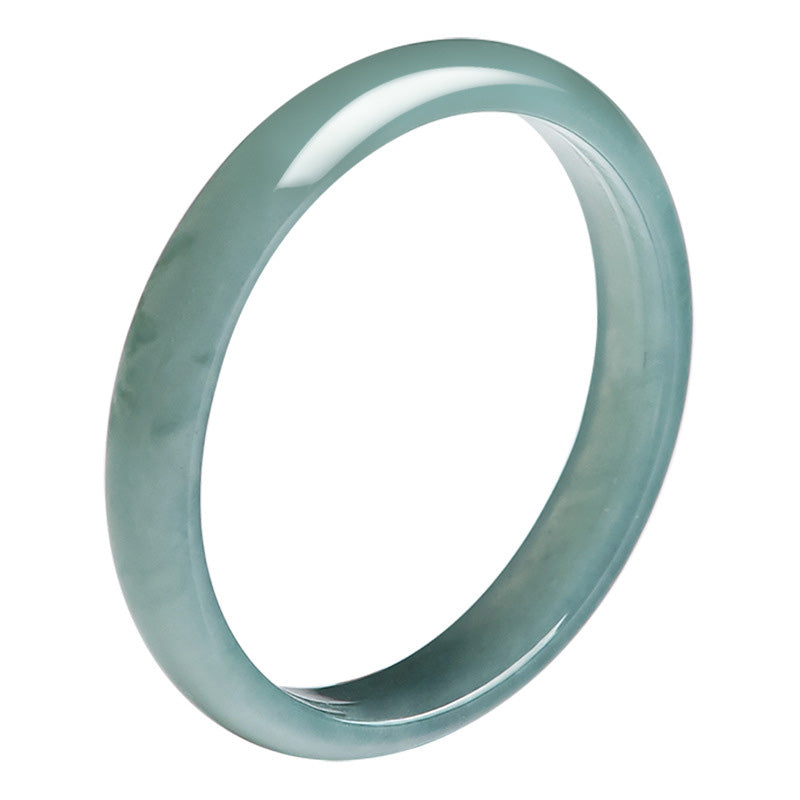 Buddha Stones Natural Jade Prosperity Protection Ring Ring BS 11