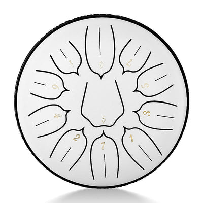 Buddha Stones Steel Tongue Drum Sound Healing Meditation Yoga Lotus Drum Kit 11 Note 6 Inch Tongue Drum BS 6