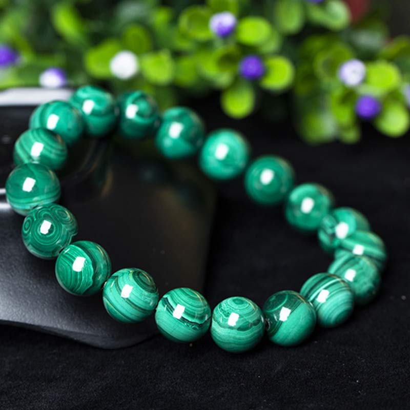 Foviel Natürliche Malachit Schutz Ruhe Armband