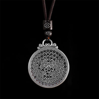 Buddha Stones 990 Sterling Silver Phoenix Luck Protection Necklace Pendant Necklaces & Pendants BS 4