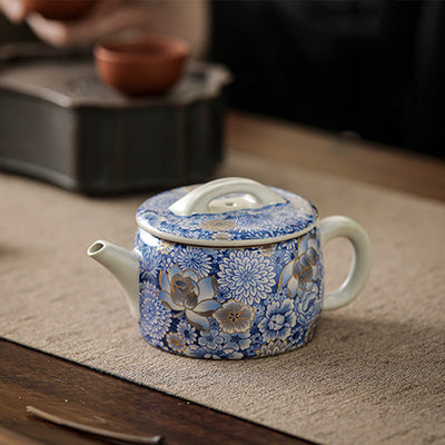Buddha Stones Lotus Chrysanthemum Plum Blossom Flower Teacup Kung Fu Tea Cup Teapot Cup BS 25