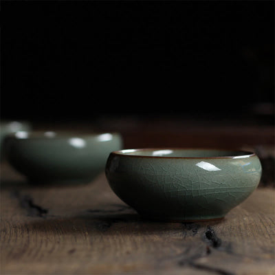 Buddha Stones Colorful Koi Fish Ceramic Teacup Kung Fu Tea Cup Bowl Cup BS 2