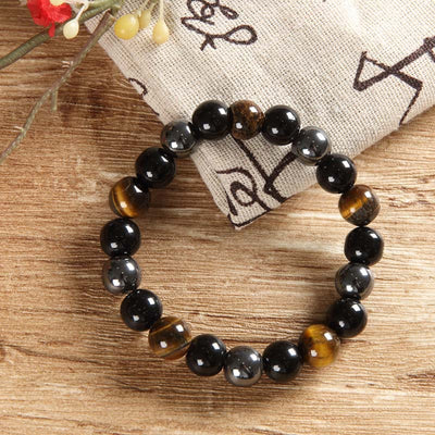Buddha Stones Tibetan Tiger's Eye Bracelet Necklace Set Necklace, Bracelet BS 4