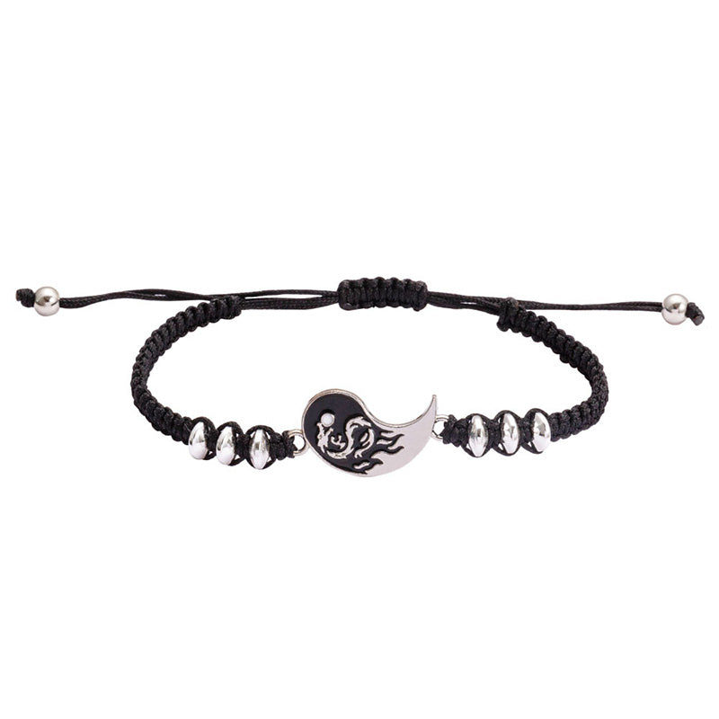 Buddha Stones 2pcs Yin Yang Dragon Couple Bracelet Bracelet BS 1