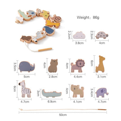 Children's Solid Wood Jenga Early Education Cognitive Toys
